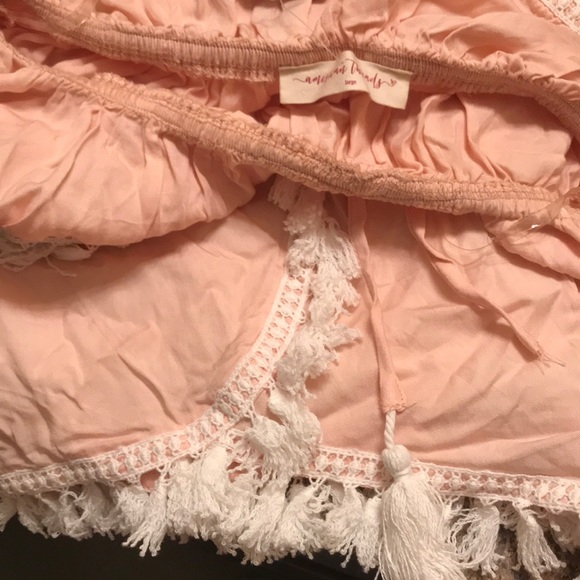 American Threads NWT Peach fringe romper - Picture 4 of 4